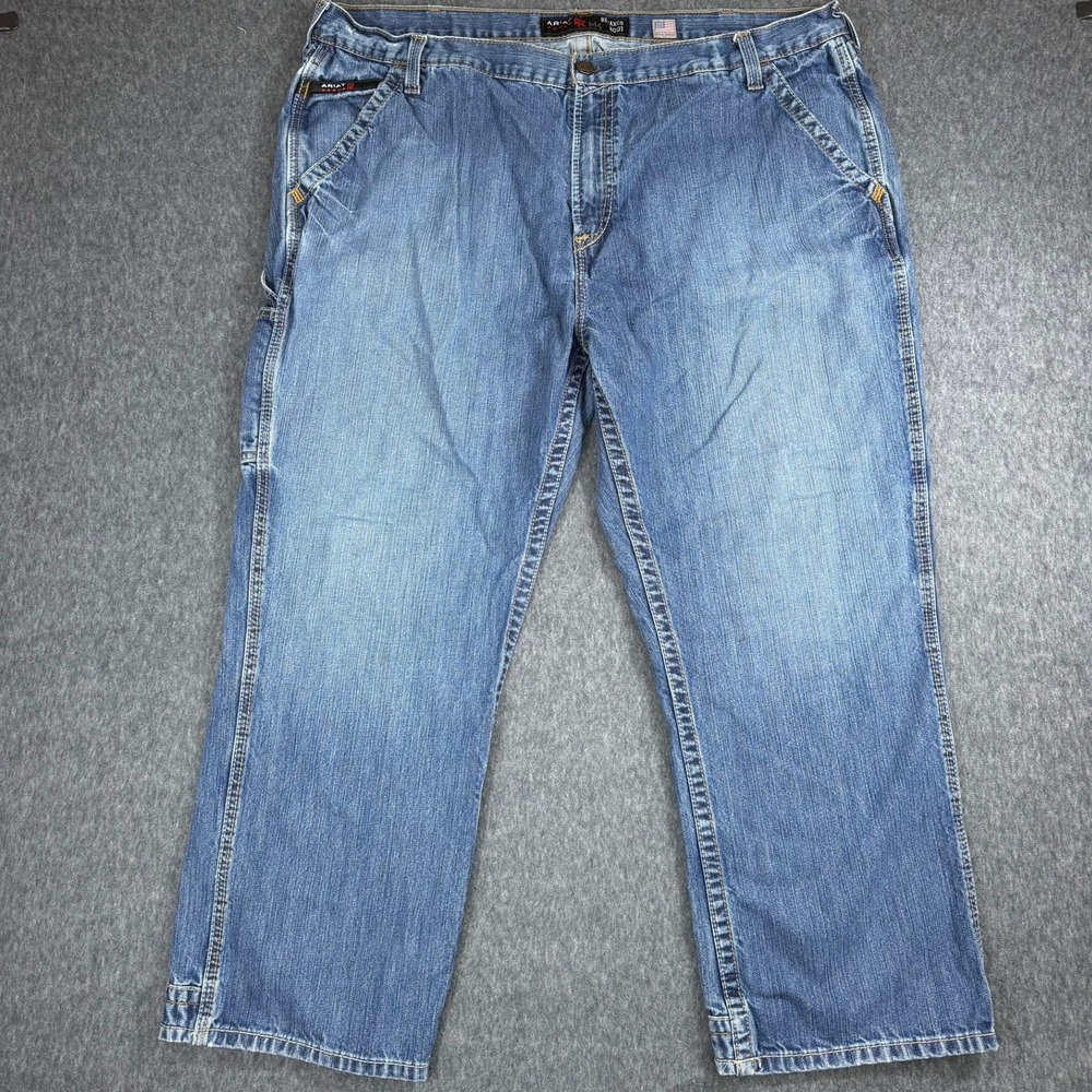 Ariat Jeans Mens 44x30 Blue FR M4 Relaxed Boot Cut Flame Resistant Workwear